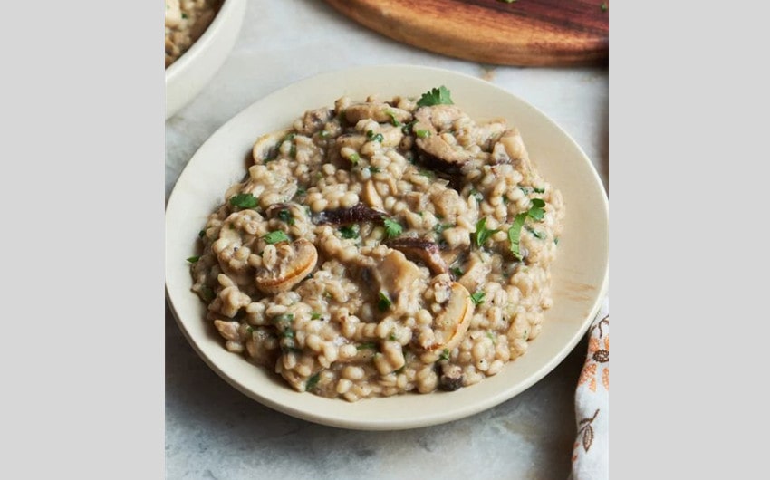 Barley and Mushroom Risotto