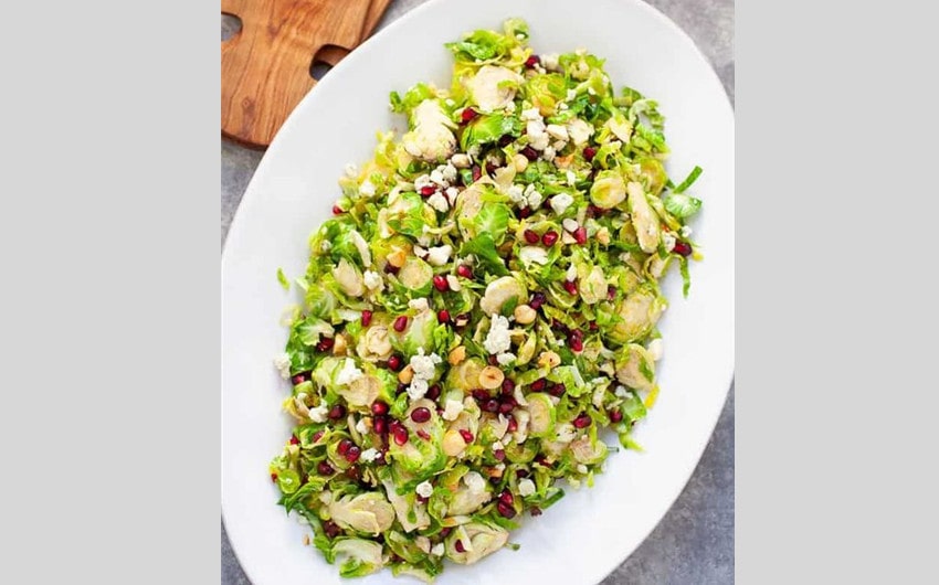 Pomegranate and Brussels Sprout Salad